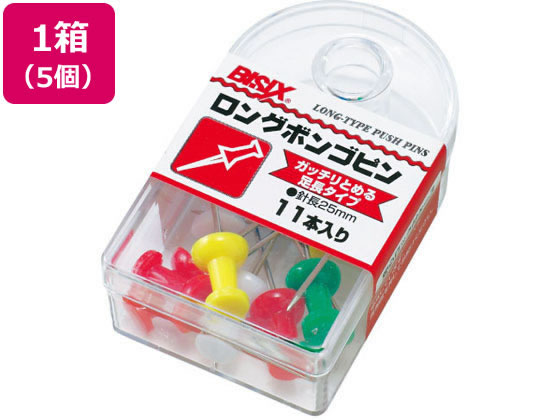 ミツヤ ロングボンゴピン 5色込 11本×5 BX1-4-AS
