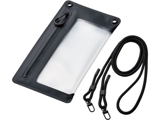 エレコム 防水スマホケース 気密ファスナーポーチ ブラック P-WPSZ05BK エレコム 防水スマホケース 気密ファスナーポーチ ブラック P-WPSZ05BK