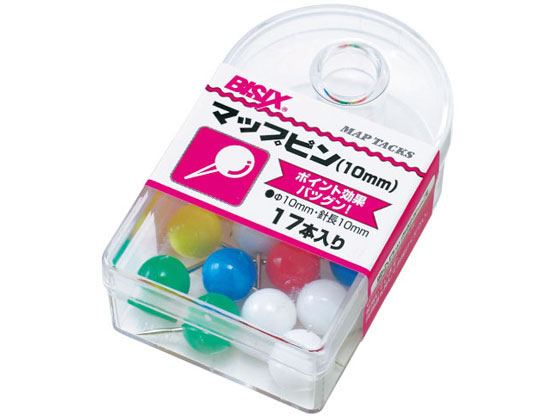 ミツヤ マップピン #10 5色込 17本×5 BX1-7-AS