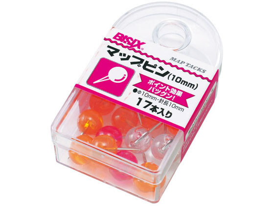 ミツヤ マップピン #10 フルーツ 17本×5 BX1-7-F