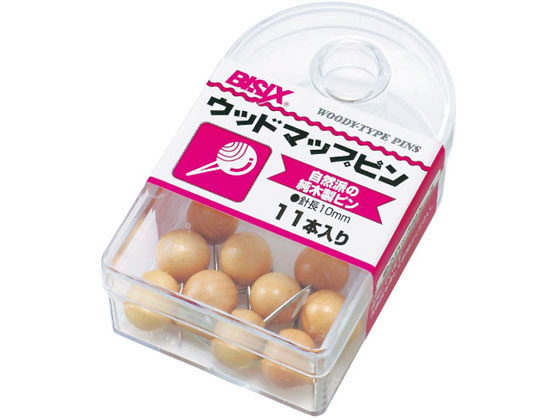 ミツヤ ウッドマップピン #10 11本×5 BX1-7-WD