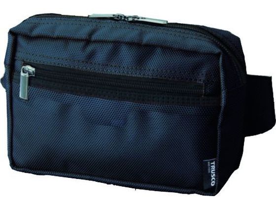 TRUSCO コンパクトウエストポーチ ブラック TC-CWP-BK TRUSCO コンパクトウエストポーチ ブラック TC-CWP-BK