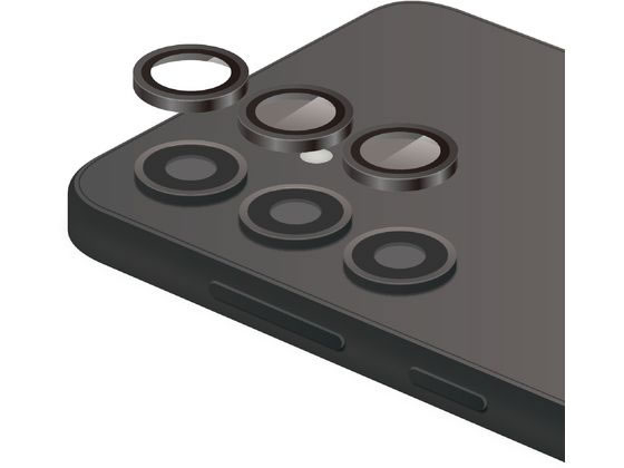 エレコム Galaxy S24 レンズカバーガラスフィルム ブラック PM-G241FLLG エレコム Galaxy S24 レンズカバーガラスフィルム ブラック PM-G241FLLG
