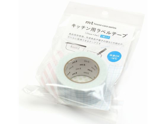カモ井 mtキッチン用ラベルテープ 方眼・ブルー MTHOU016