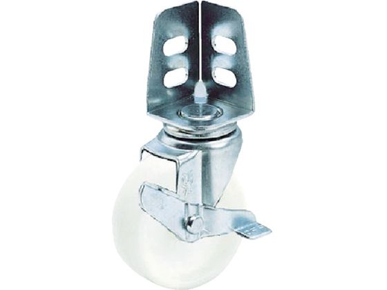 TRUSCO アングル式ナイロンキャスター 自在S付き Φ100 TYSA-100NS