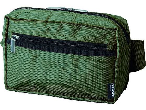 TRUSCO コンパクトウエストポーチ グリーン TC-CWP-GN