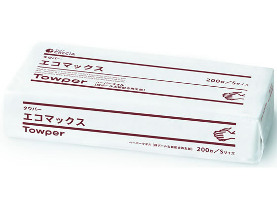 クレシア ペーパータオル タウパー エコマックスS 200枚シングル 50711 クレシア ペーパータオル タウパー エコマックスS 200枚シングル 50711