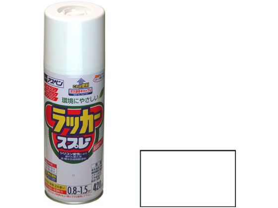 アサヒペン アスペンラッカースプレー 420ml 白