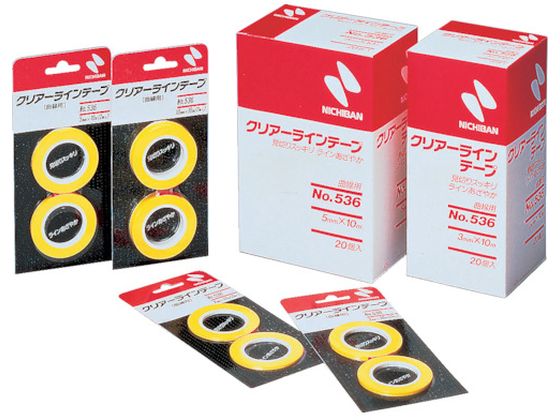 ニチバン クリアーラインテープ 536 曲線用3mm×10m 2巻 CL536-3