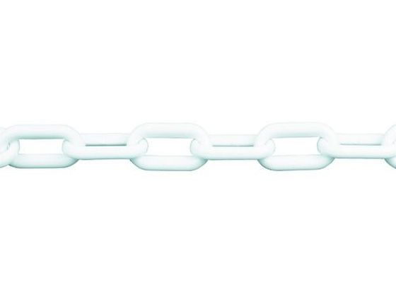 TRUSCO プラチェーン 白 6MM×2M TPCB6-2W