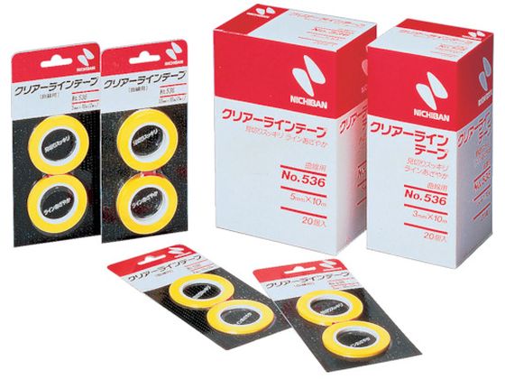 ニチバン クリアーラインテープ 536 曲線用5mm×10m 2巻 CL536-5