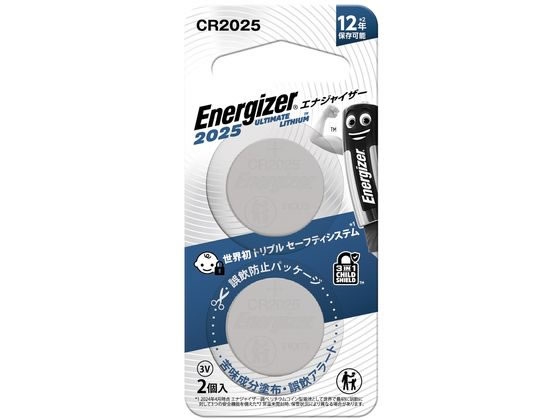 エナジャイザー リチウムコイン電池CR2025 2個パック CR2025J2P エナジャイザー リチウムコイン電池CR2025 2個パック CR2025J2P