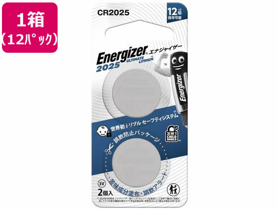 エナジャイザー リチウムコイン電池CR2025 2個×12パック CR2025J2P エナジャイザー リチウムコイン電池CR2025 2個×12パック CR2025J2P