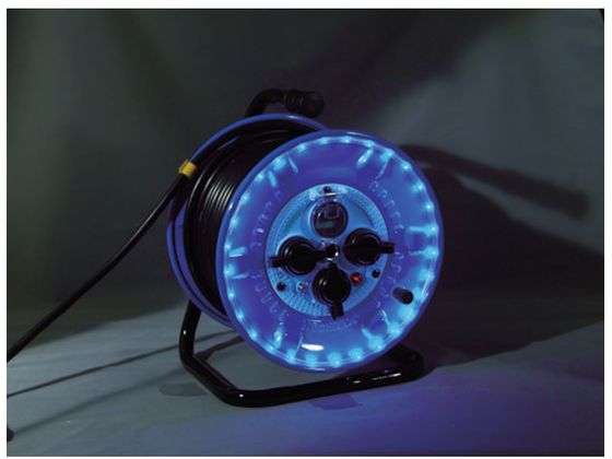 日動 電工ドラム 防雨型LEDラインドラム 青 過負荷漏電保護兼用 30m NPWL-EK33-B 日動 電工ドラム 防雨型LEDラインドラム 青 過負荷漏電保護兼用 30m NPWL-EK33-B