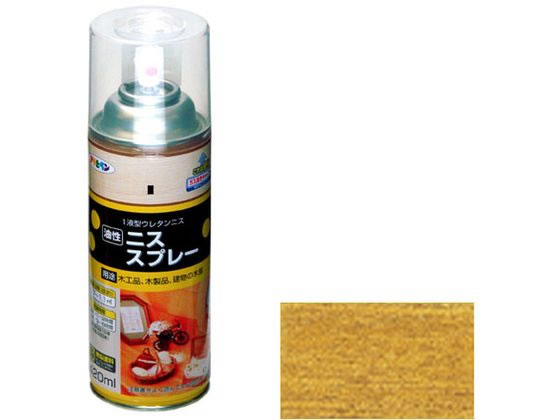 アサヒペン ニススプレー 420ml ツヤ消しクリヤ