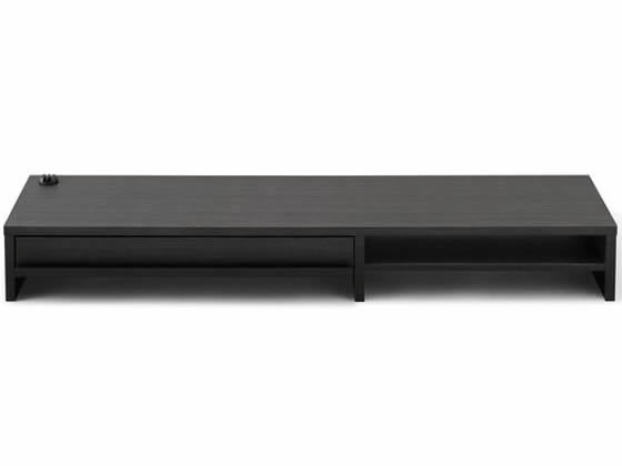 アイリスオーヤマ モニター台 引出し付 W1000 ブラックオーク MNS