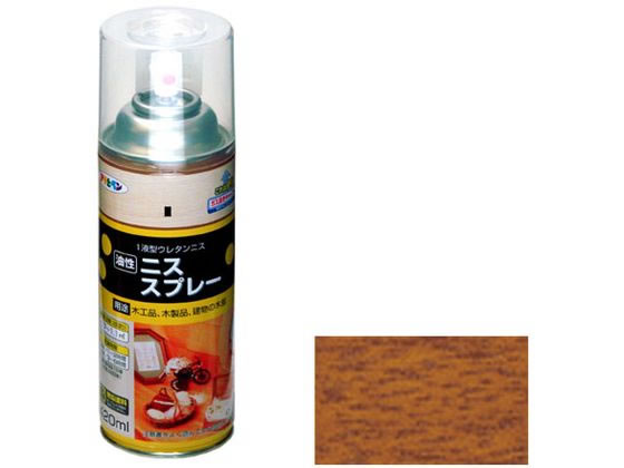 アサヒペン ニススプレー 420ml ゴールデンオーク
