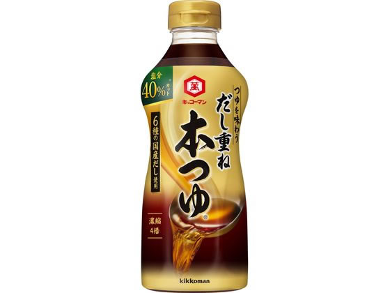 キッコーマン だし重ね 本つゆ 塩分40%カット 500mL キッコーマン だし重ね 本つゆ 塩分40%カット 500mL
