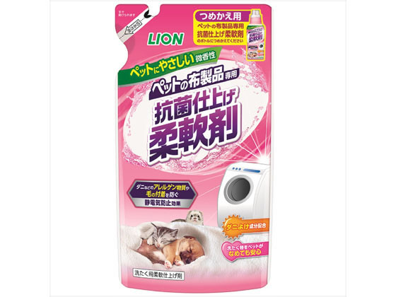 LION ペットの布製品専用 抗菌仕上げ柔軟剤 つめかえ用 LION ペットの布製品専用 抗菌仕上げ柔軟剤 つめかえ用