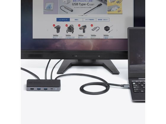 サンワサプライ　ドッキングステーション　USB-CVDK15 ドッキングステーション USB Type-C HDMI×2 LAN付 4K/60Hz