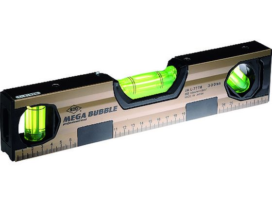 ●型番：L-777M 380MM●入数：1本●長さ（mm）：380 ●高さ（mm）：60 ●厚さ（mm）：28 ●マグネット：付 ●色：ブロンズ ●本体色：ブロンズ ●気泡管色：黄緑 ●サイドプロテク