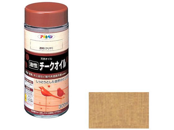 アサヒペン チークオイル 300ml 透明(クリヤ)