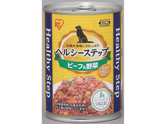 アイリスオーヤマ ヘルシーステップ ビーフ&野菜 1缶 375g P-HLC-BV アイリスオーヤマ ヘルシーステップ ビーフ&野菜 1缶 375g P-HLC-BV