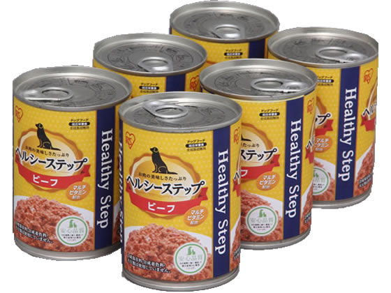 アイリスオーヤマ ヘルシーステップ ビーフ 6缶パック P-HLC-B×6