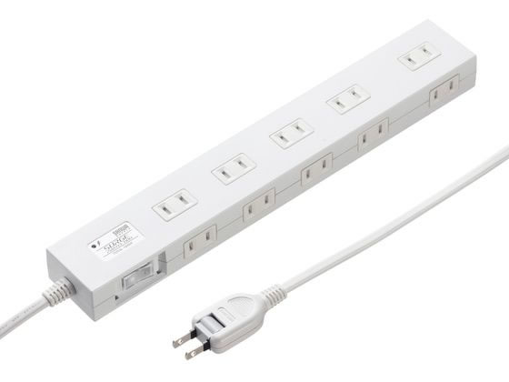 サンワサプライ 雷ガードタップ 10個口 1m 白 TAP-SP2110N-1W サンワサプライ 雷ガードタップ 10個口 1m 白 TAP-SP2110N-1W