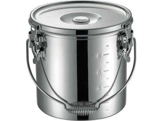 本間製作所 19-0 IH対応 スタッキング給食缶 27cm 15.0L