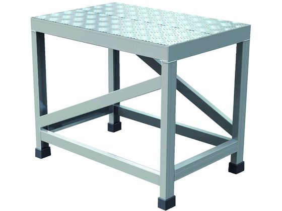 TRUSCO アルミ製溶接一体構造型作業台 縞板タイプ 一段(完成品) W600×D400×H500 WTDBC-6450 TRUSCO アルミ製溶接一体構造型作業台 縞板タイプ 一段(完成品) W600×D400×H500 WTDBC-6450