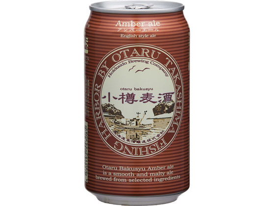北海道麦酒醸造 小樽麦酒 アンバーエール 缶 350ml