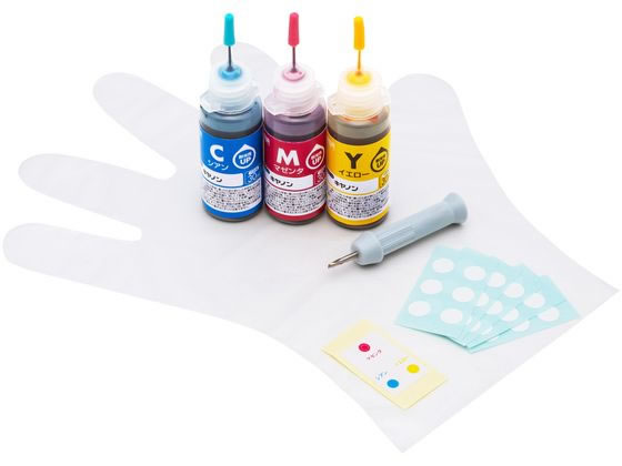 サンワサプライ 詰替えインク BC-366用 3色セット INK-C366S30S サンワサプライ 詰替えインク BC-366用 3色セット INK-C366S30S