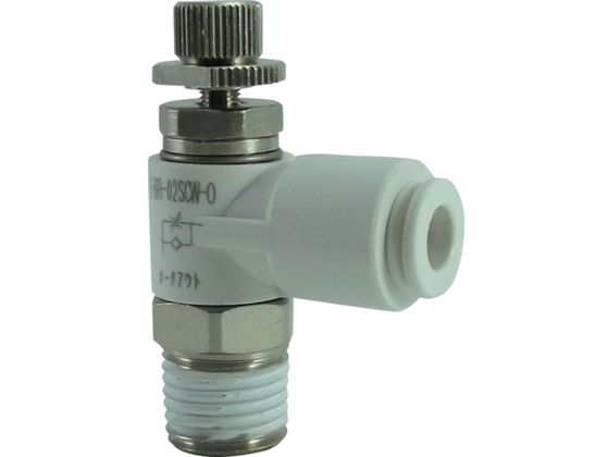 チヨダ ファイブスピードコントローラα 白 メーターアウト6mm・R1/4 F6R-02SCW-O チヨダ ファイブスピードコントローラα 白 メーターアウト6mm・R1/4 F6R-02SCW-O