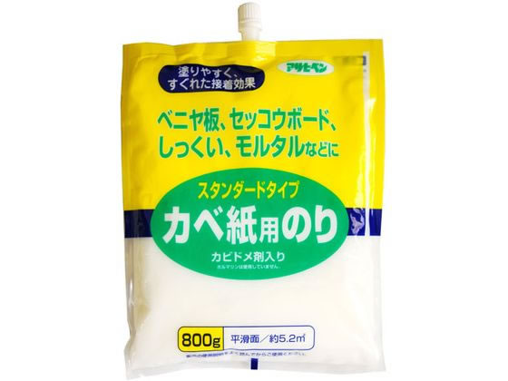 アサヒペン スタンダードタイプカベ紙用のり 800g #764