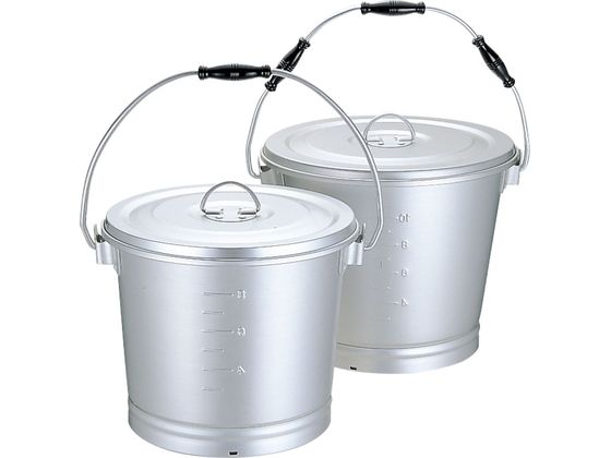 アルミ 一重汁食缶 10L (にぎり1ヶ付)