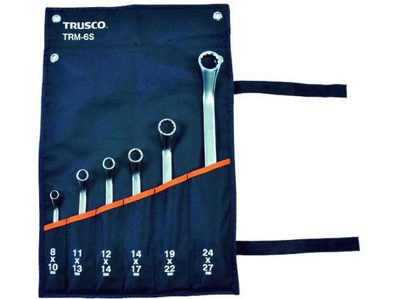TRUSCO 45°両口めがねレンチセット(6本組) TRM-6S TRUSCO 45°両口めがねレンチセット(6本組) TRM-6S