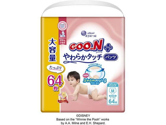 大王製紙 グーンプラス やわらかタッチパンツ Mサイズ 64枚 大王製紙 グーンプラス やわらかタッチパンツ Mサイズ 64枚