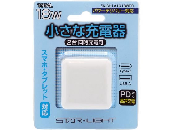 星光商事 小さな充電器USB2ポート18WPD SK-CH1A1C18WPO 星光商事 小さな充電器USB2ポート18WPD SK-CH1A1C18WPO
