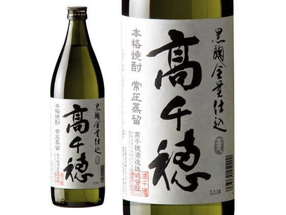 宮崎 高千穂酒造 高千穂 黒麹 麦焼酎 25度 白ラベル