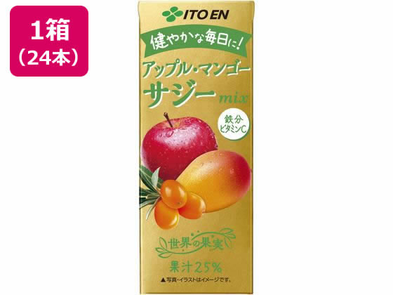 伊藤園 アップル・マンゴー サジーmix 紙パック 200mL×24本 伊藤園 アップル・マンゴー サジーmix 紙パック 200mL×24本