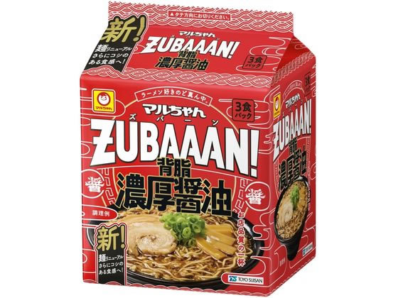 東洋水産 マルちゃんZUBAAAN! 背脂濃厚醤油 3食パック 東洋水産 マルちゃんZUBAAAN! 背脂濃厚醤油 3食パック