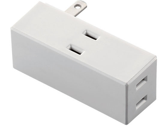エレコム トリプルタップ サイドタイプ 3個口 ホワイト T-TR04-2300WH