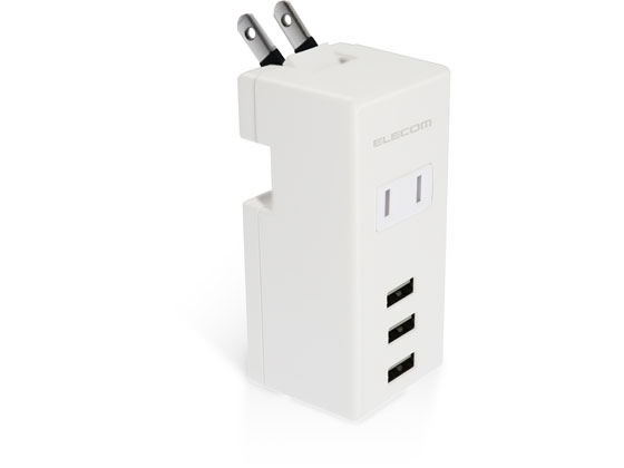 エレコム USBタップ USB3口 AC1口 ホワイト MOT-U05-2132WH エレコム USBタップ USB3口 AC1口 ホワイト MOT-U05-2132WH