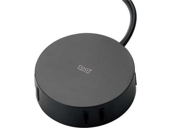 エレコム 丸型タップ roo't 4口 2.5m ブラック AVT-D4-2425BK エレコム 丸型タップ roo't 4口 2.5m ブラック AVT-D4-2425BK