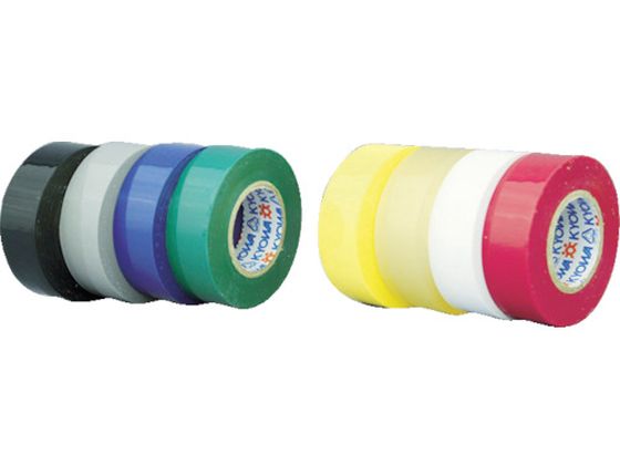 パイロン ビニルテープ 19mm×20m 緑 10巻入り HF-531-C