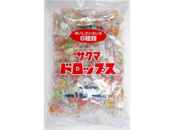 サクマ製菓 1kg袋入りドロップス サクマ製菓 1kg袋入りドロップス
