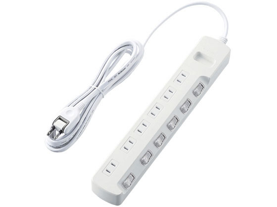 エレコム ほこり防止シャッター付タップ 6個口 3m T-E6A-2630WH エレコム ほこり防止シャッター付タップ 6個口 3m T-E6A-2630WH