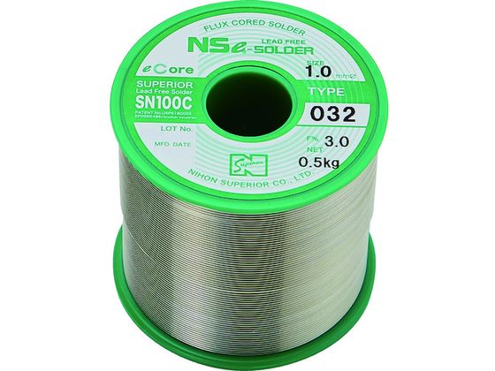 スペリア 汎用鉛フリーやに入りはんだ SN100C-032 1.2mm SN100C-032-12 スペリア 汎用鉛フリーやに入りはんだ SN100C-032 1.2mm SN100C-032-12