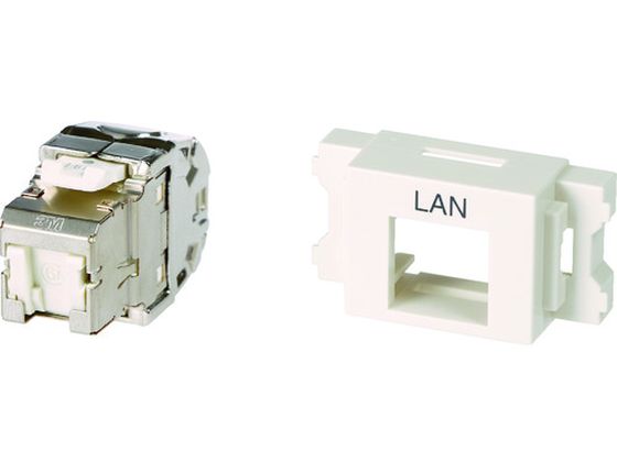 コーニング Cat6A RJ45モジュラージャック+JISプレート用アダプタセット